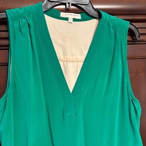 Lavender Brown Green Sleeveless Dress